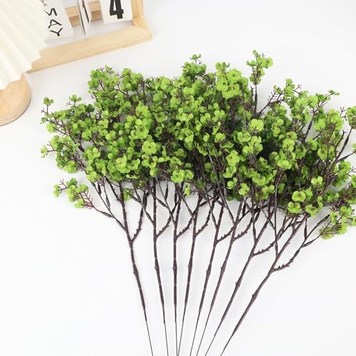 16Pcs Artificial Babys Breath Flowers Real Touch Green Flowers Decorations - Image 6