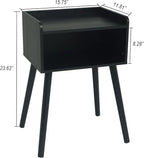 MaxSmeo Nightstand, Mid Century Modern Side Table Bedroom - Image 3