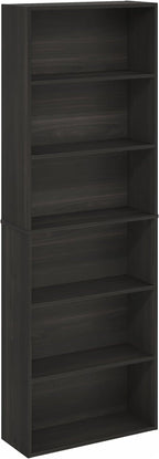 Furinno Jaya Simply Home Free Standing 6-Tier Open Storage Bookcase - Image 5