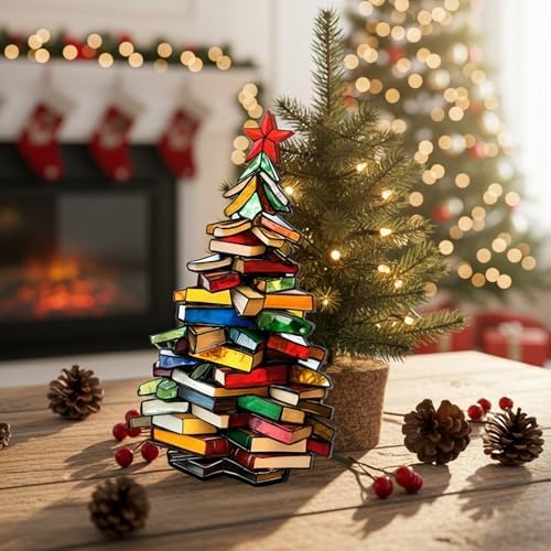 Book Lovers Gifts Book Ornament, Teacher Gifts for Women, Librarian, Reader - Image 5