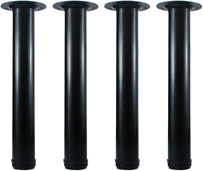 QLLY 14 Inch Adjustable Metal Coffee Table Legs, Heavy Duty Round Furniture Legs by QLLY