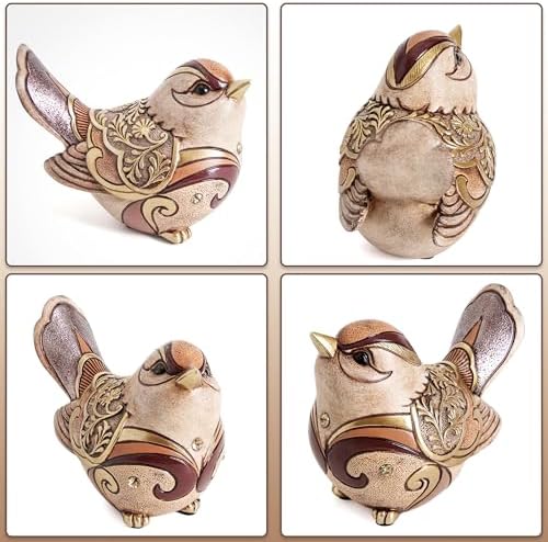 Bird Figurines For Home Decor,Bird Statue Sculpture For Shelf Decor Accents,Boho Bird Decorations For Table Office Living Room Bedroom,Retro Animal Statues Decorative Bird Gifts For Bird Lovers Women - Image 3