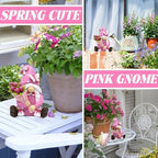 Pink Gnomes Decorations for Home Office Pink Outdoor Decor Gifts - Image 2