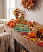 Putuo Decor Gnome Fall Table Decor,Fall Decorations for Home Mantel - Image 4