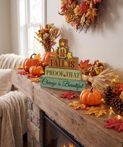Putuo Decor Gnome Fall Table Decor,Fall Decorations for Home Mantel - Image 4