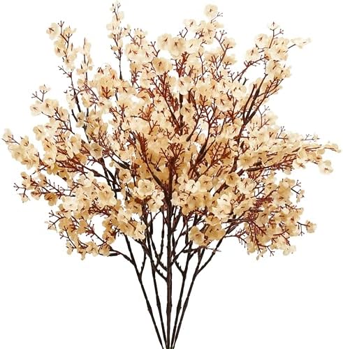 Mandy's 6 Bundles Artificial Champagne Baby’s Breath Flowers by Mandys