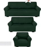 Peryiter 3 Pcs Couch and Loveseat Covers Set Sofa Cover by Peryiter
