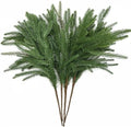 Artificial Norfolk Pine Branches 18 Inch, Fake Plastic Shrubs Greenery Realistic Plant Stems Real Touch Faux Pine Picks for Home Decor Vase Filler Indoor Outdoor Wreath DIY Christmas Decoration 4 Pack by CATTREE