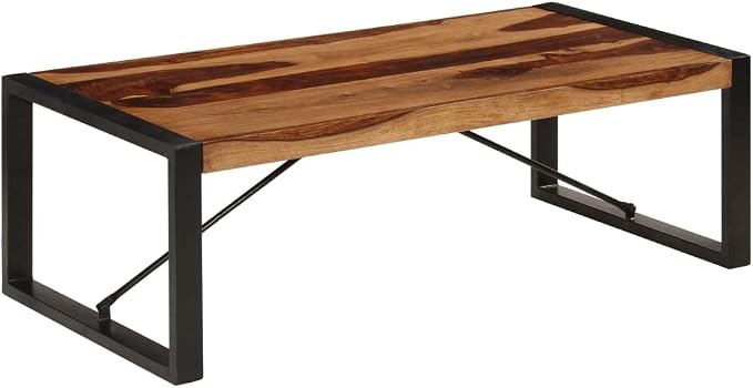 Coffee Table 47.2"x23.6"x15.7" Solid Sheesham Wood, End Tables, Living Table - Image 7