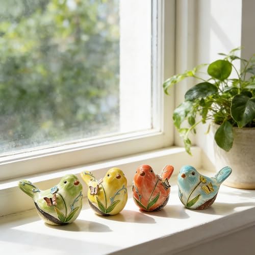 Bird Figurines for Shelf Decor, Resin Animal Figurines for Home - Image 6