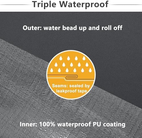 Favoyard Patio Chair Cushions 18 x 18 x 3 Inch Waterproof Outdoor Seat Cushions - Image 4