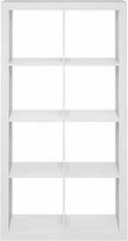Furinno Cubicle Book Shelf, 8-Cube 2-Inch Super Thick Frame Bookshelf, - Image 7