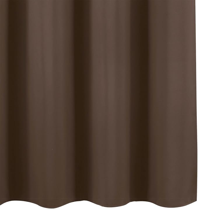 Blackout Curtains 66 x 72 Inch Long Chocolate Curtains Set of 2 Panels Room - Image 8