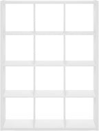 Furinno Cubicle Book Shelf, 12-Cube Bookshelf, Extra Thick Frame Reversible - Image 10