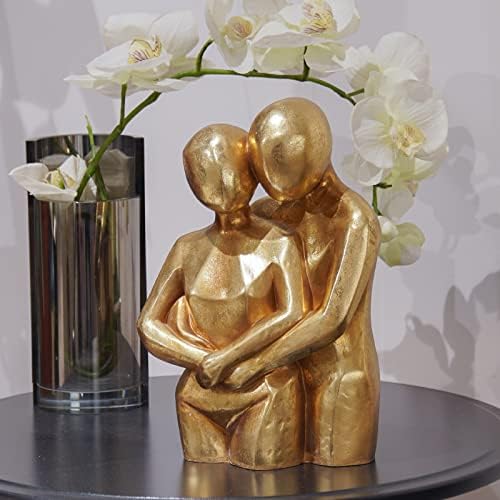 Guichifun Hugging Couple Sculptures Gold Home Décor - Image 5