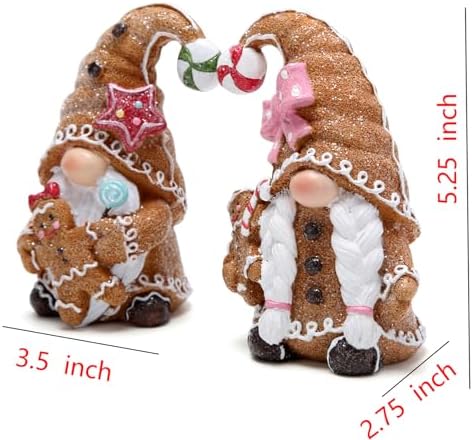 Hodao Christmas Gingerbread Man Gnomes – Christmas Party Home Decor Unique Design Elf Decorations Choice and Special Christmas Decor (Brown) - Image 7