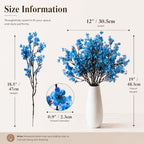 Mandy's 6 Bundles Artificial Royal Blue Baby’s Breath Flowers - Image 3