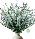 50 Pcs Eucalyptus Stems Artificial Eucalyptus Leaves,Fake Eucalyptus Plants by YOGJKI