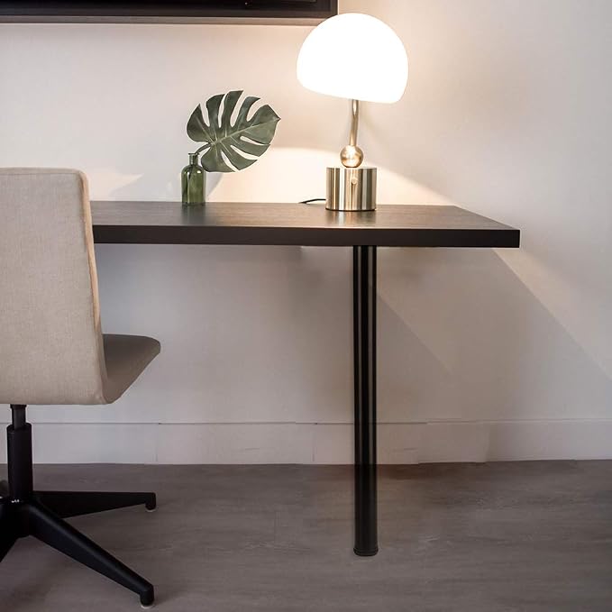 QLLY 28 inch Adjustable Metal Desk Legs, Heavy Duty Furniture Table Legs - Image 7