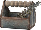 Primitives by Kathy Spindle Handle Tray, Small, Distressed Metal - Image 2