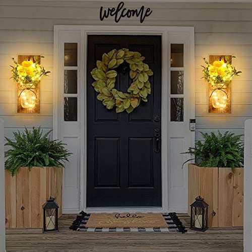 Wall Decor Mason Jar Sconces - Rustic Home Decor with Remote Control - Image 3