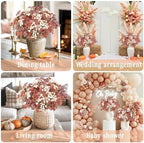 N&T NIETING Babys Breath Artificial Fall Flowers Bulk, 10Pcs, Orange - Image 6