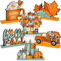 Yousoontic 6 Pcs Fall Thanksgiving Table Decor, Classic, Orange and Blue by Yousoontic