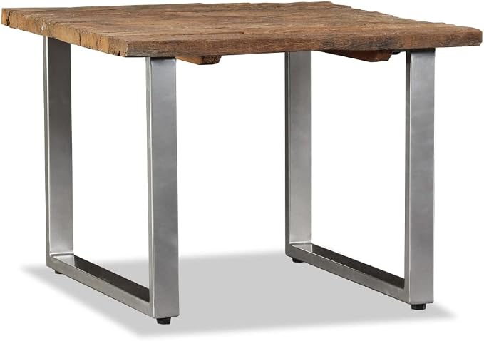 Coffee Table Solid Reclaimed Wood 21.7"x21.7"x15.7", Center Table, Side Table - Image 3