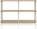 Furinno TURN-N-TUBE Storage Shelves, 3-Tier 47.4 Wide Book Shelf, Corner Shelf - Image 9
