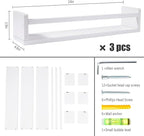 AZSKY Nursery Bookshelves White, 24 Inch Floating Bookshelves - Image 3