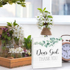Farmhouse Decor, Christian God Home Decorations, Aesthetic Entry Way Table Shelf Wood Box Decor, Living Room Table Accessories, Boho Office Decorations For Work (05) - Image 3