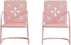 Crosley Furniture Azalea 2-Piece Outdoor Chair Set, Vintage Retro Metal Patio - Image 4