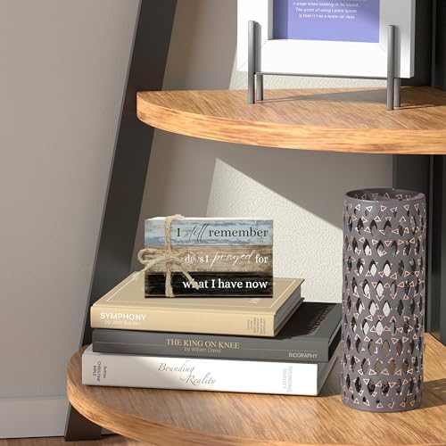 Decorative Books For Home Decor, Coffee Table Faux Wood Book Stack Decor, I Still Remember Modern Stacked Book Decor, Stacked Display Books For Shelf Mantel Nightstand Display, Three Pieces -C(08) - Image 6