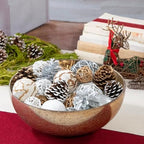 ANDALUCA Decorative Balls Orbs Bag (Silver Pinecone) - Image 3