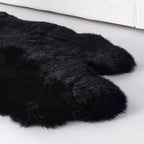 HUAHOO Premium Genuine Sheepskin Rug Black Real Australia Sheepskin Natural - Image 4