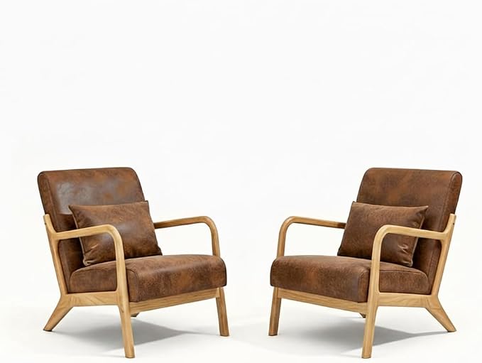Set of 2 Mid Century Modern Lounge Chair by Unknown