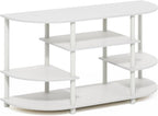 Furinno Jaya TV Stand, 4-Tier Toolless Assembly Corner Entertainment Center - Image 5
