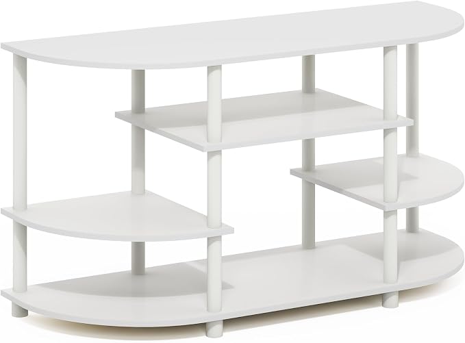 Furinno Jaya TV Stand, 4-Tier Toolless Assembly Corner Entertainment Center - Image 5