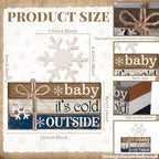 4 Pcs Winter Centerpieces for Table Winter Table Decorations - Image 4