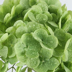 Coferset 4pcs Lifelike Real Touch Hydrangea Artificial Flowers,Green - Image 3
