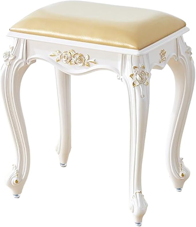 Vintage Vanity Stool Vanity Chair, Round & Rectangular Makeup Stool, Cute by Unknown