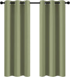 Yakamok Room Darkening Curtains 42x72 inch Length Sage Green-Living Room | 2 by Yakamok