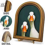 3D Vintage Cute Goose Table Decor Wall Art Sign Framed Vintage Decor - Image 3