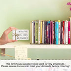 Decorative Books for Home Decor, Wood Book Stack for Table Decor, I Can Do All Things Through Christ Who Strengthens Me Decoration Books for Office Shelf, Farmhouse Stacked Books Decoration (L74) - Image 3