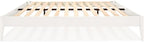 Bme Dinkee Signature Ivory White King Bed Frame Without Headboard - Image 4