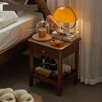 NightStand/Sofa Table Chinese Style All Solid Wood Bedside Table Modern Simple - Image 2