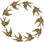 10 Piece Vintage Swallow Wall Decor, 4.7 Inch 3D Resin Bird Sculptures by Kathfly