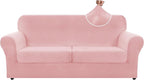 ZNSAYOTX Oversized Velvet 3 Piece Couch Cover by ZNSAYOTX