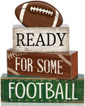 Yuntau 4 Pcs Fall Football Decorations for Home Farmhouse Tiered Tray Decor by Yuntau