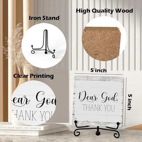 Home Decor, Farmhouse Shelf Decor For Living Room, Boho Aesthetic Table Decorations, Christian Gifts For Women Men, Entryway Tv Stand Fireplace Mantle Coffee Table Decoration (god-14) - Image 2